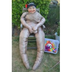 opvulpop stropop abraham of sara / sarah in je tuin 50 jaar