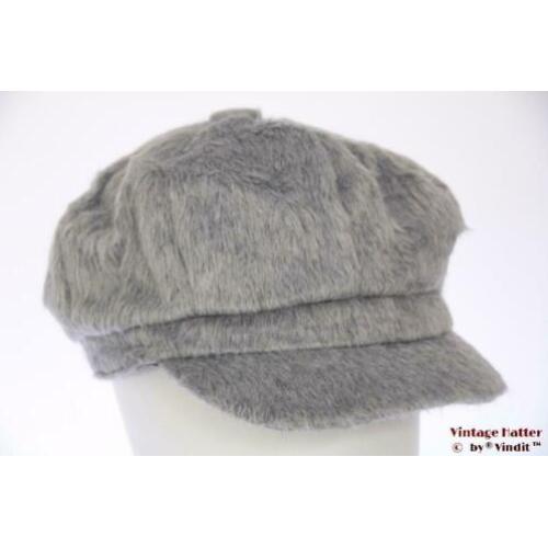 Dames Ballonpet Hawkins grijs imitatie angora 57-60 nieuw