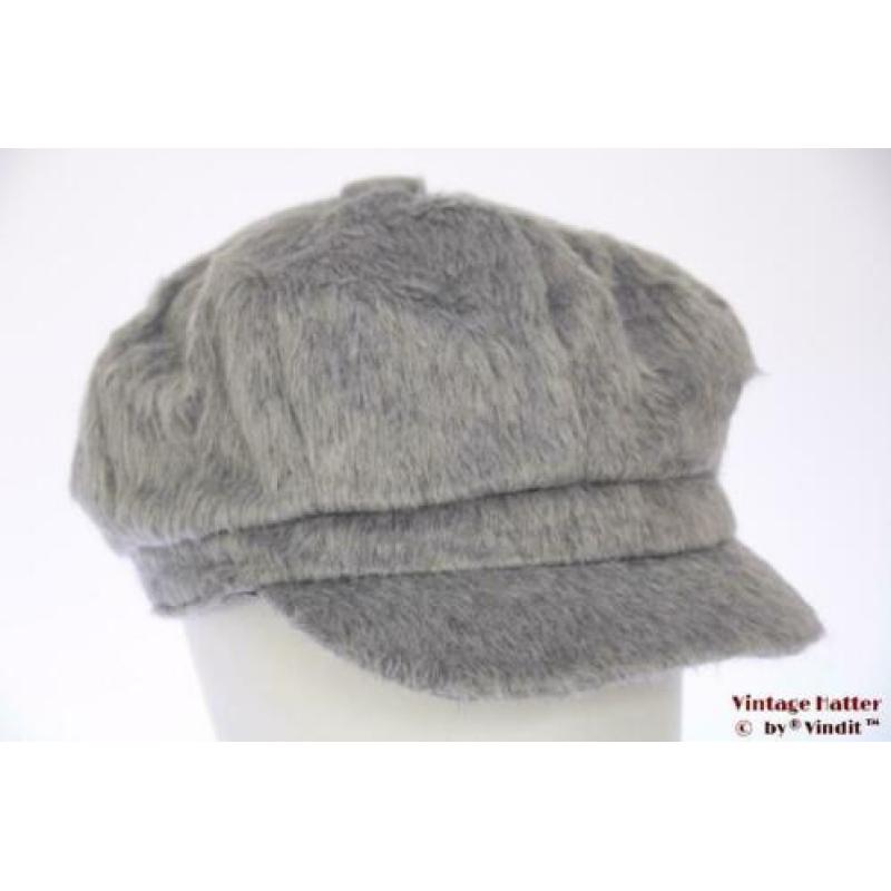 Dames Ballonpet Hawkins grijs imitatie angora 57-60 nieuw