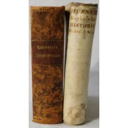Lot van 2 mooie antieke boeken, oude boeken, 1729 en 1769