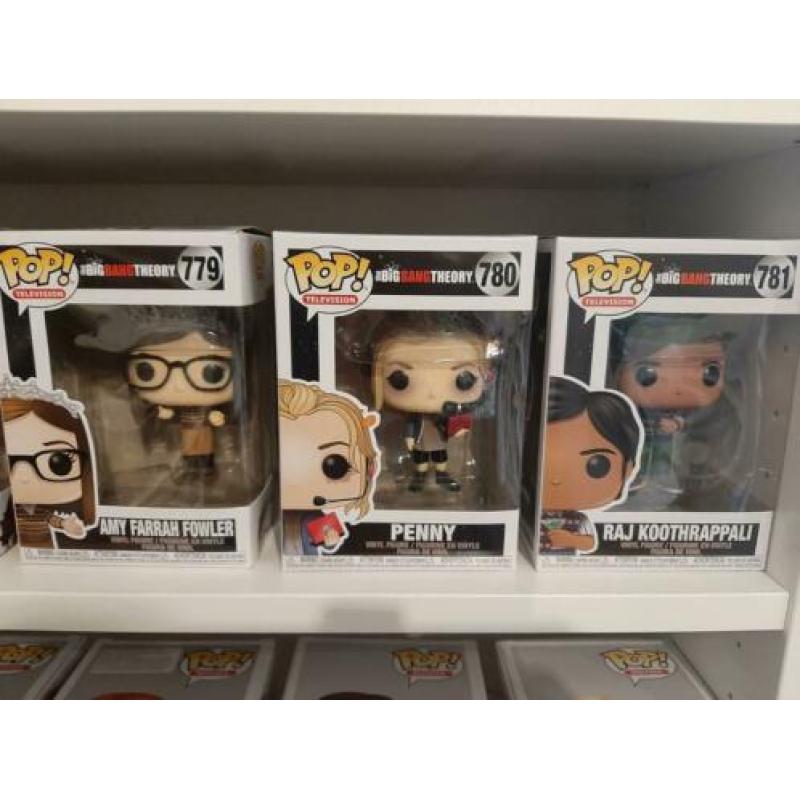 Complete Funko Pop set van the Big Bang Theory