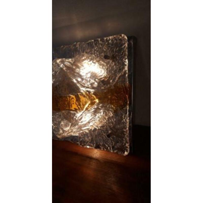 Vintage Toni zuccheri murano plafondlamp wandlamp glas