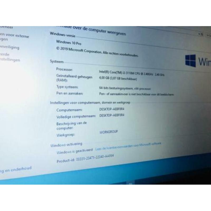 Akoya core i3 /1000Gb hdd/windows 10 pro/office pakket