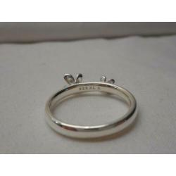 Zilveren stapelring met bloemetjes Spinning maat 18.75nr.233