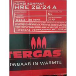 NIEUW intergas hre 28/24A cw4 met factuur