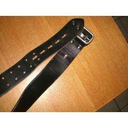 zwart leren militaire politie riem