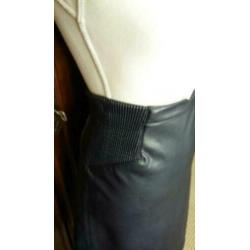 Donkerblauwe lederlook vero moda rok koker pencil skirt