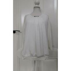 Frank Walder ecru shirt-blouse maat 40