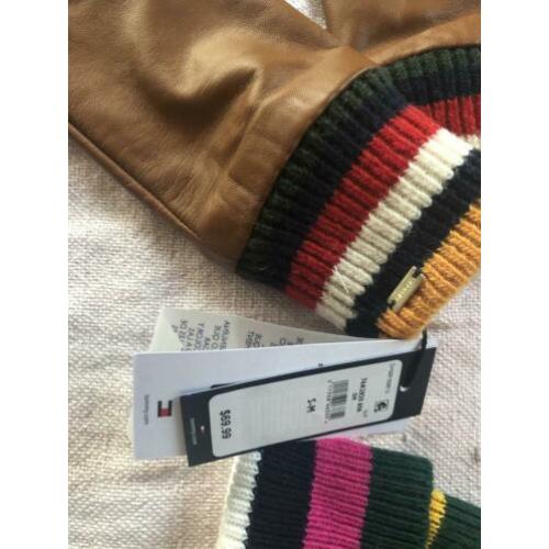 Tommy Hilfiger lederen dames handschoenen s/m nieuw