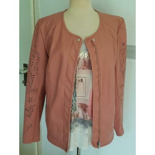 Jack lederlook mt 44 zalmroze