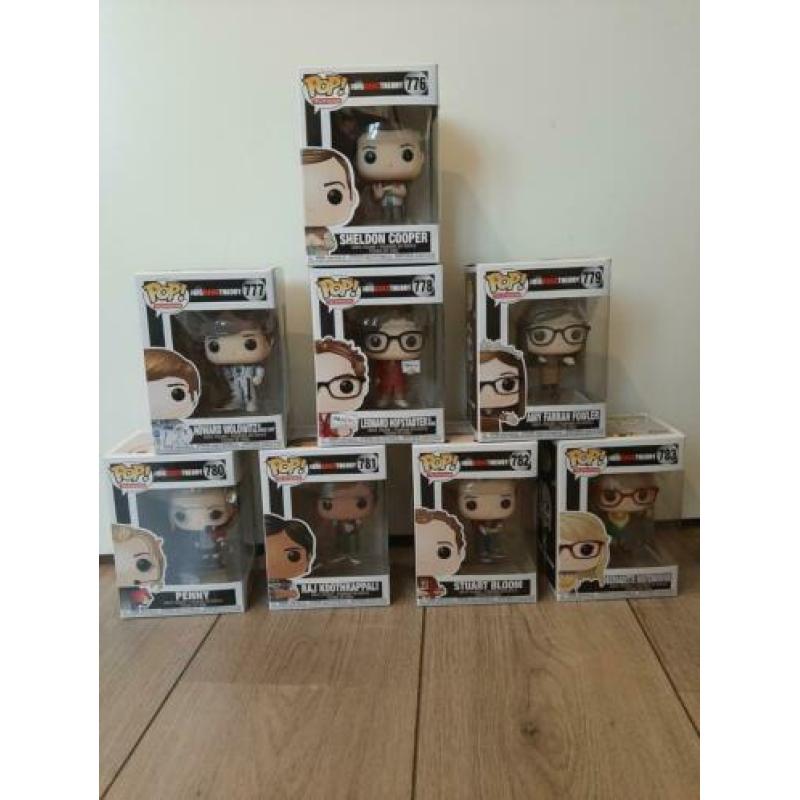 Complete Funko Pop set van the Big Bang Theory
