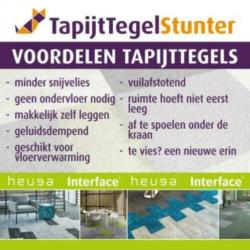 Prachtige donkergrijze Heuga 727 Tapijttegels by Interface