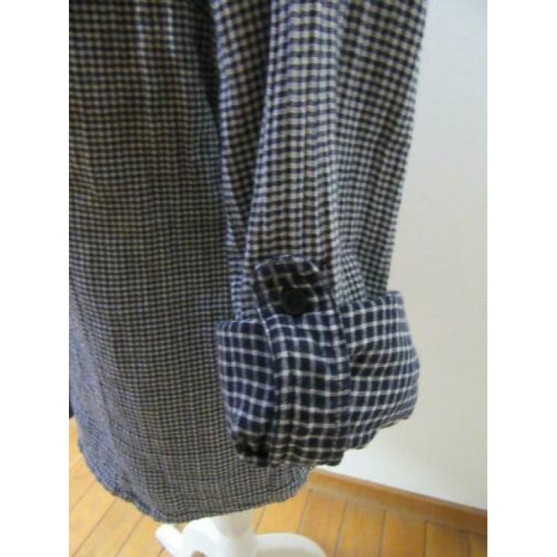 N27 blouse BEST CONNECTIONS blauw wit ruit maat 38/40
