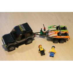 lego city, 4 wheel drive met waterscooters