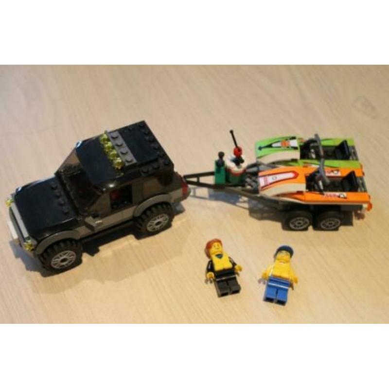 lego city, 4 wheel drive met waterscooters