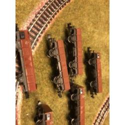 Minitrix Bakwagens 9 stuks