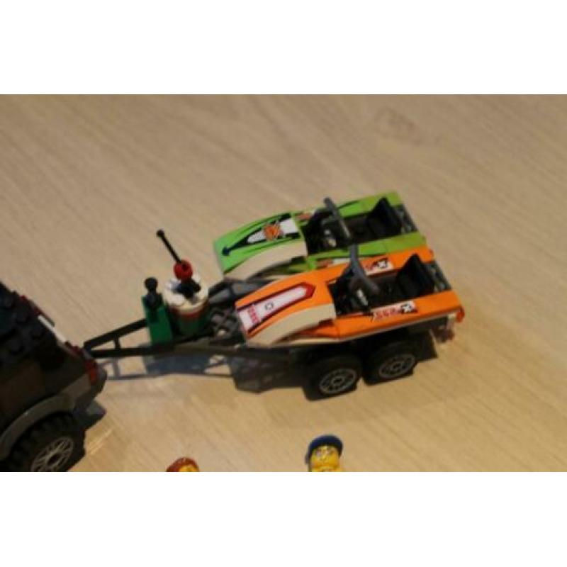 lego city, 4 wheel drive met waterscooters