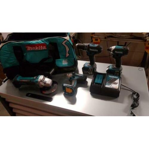 NIEUW 18v Makita comboset 4 machines in tas