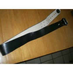 zwart leren militaire politie riem