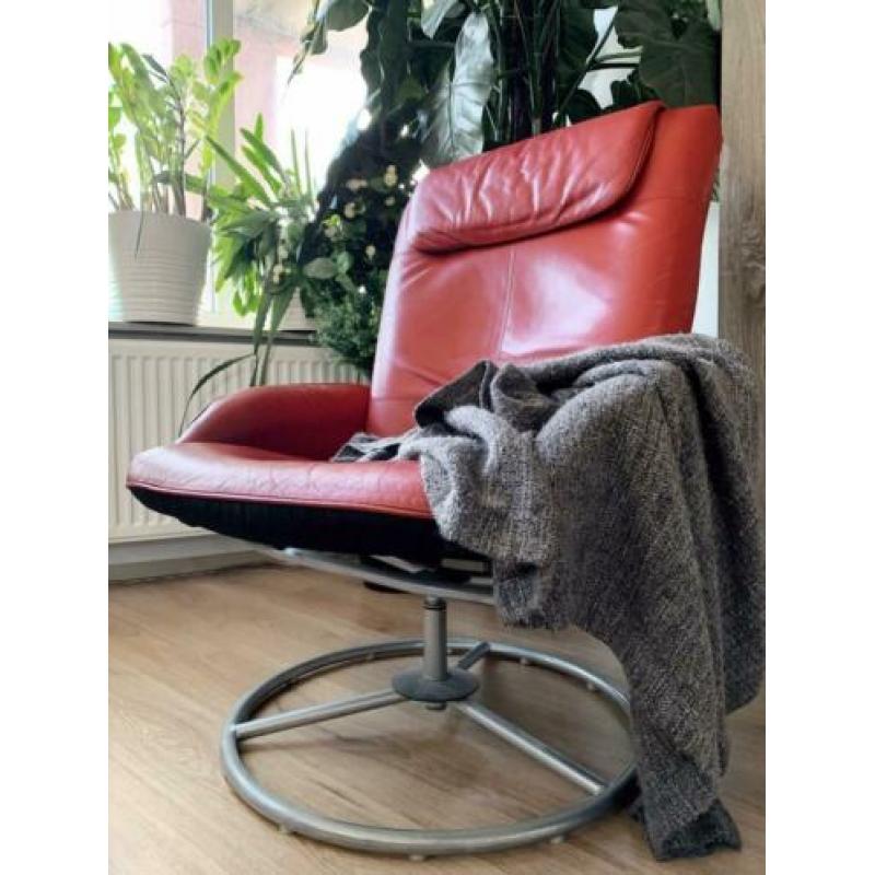 IKEA Malung leren fauteuil (loungestoel)