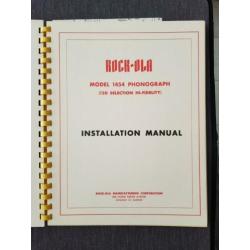 Rock - Ola Jukebox Service Manual (ijspegel) 1454 boek.
