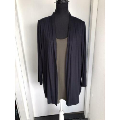 BLAUW TSHIRT VEST SAMOON By GERRY WEBER mt 48 XXL nieuw