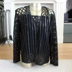 Prachtige Bewerkte Blouse set (M)