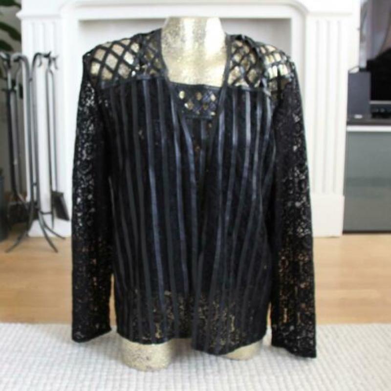 Prachtige Bewerkte Blouse set (M)