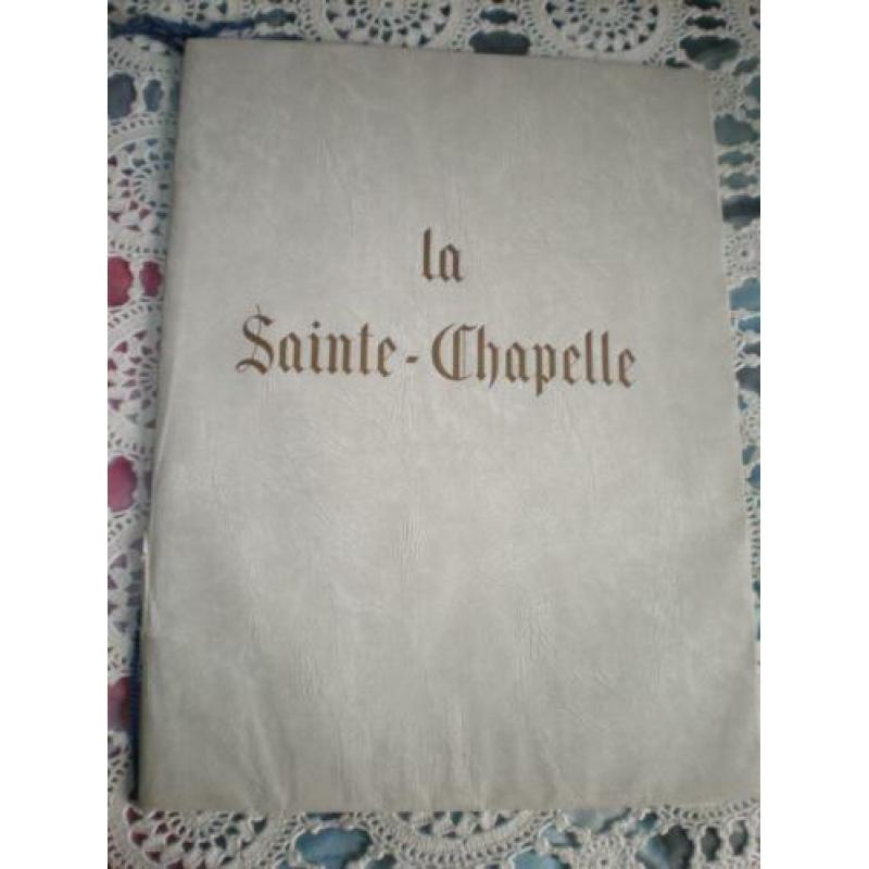 Parijs, litho sainte-chapelle de paris 40 jaar geleden gekoc
