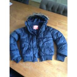 meisjes jas en ski broek maat 134