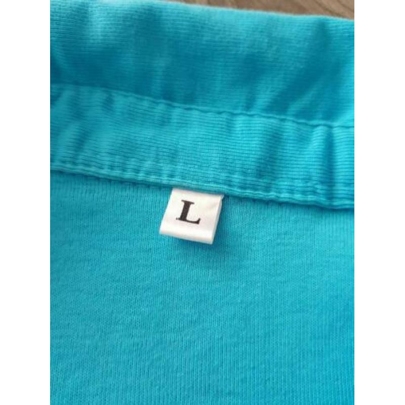 Blauw polo T-shirt maat L (PB012)