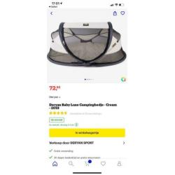 Deryan baby luxe campingbedje