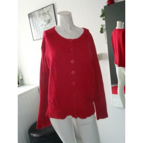 Mk12 TERRE BLEUE ZGAN MOOI KATOEN ROOD SPORTIEF VEST 44