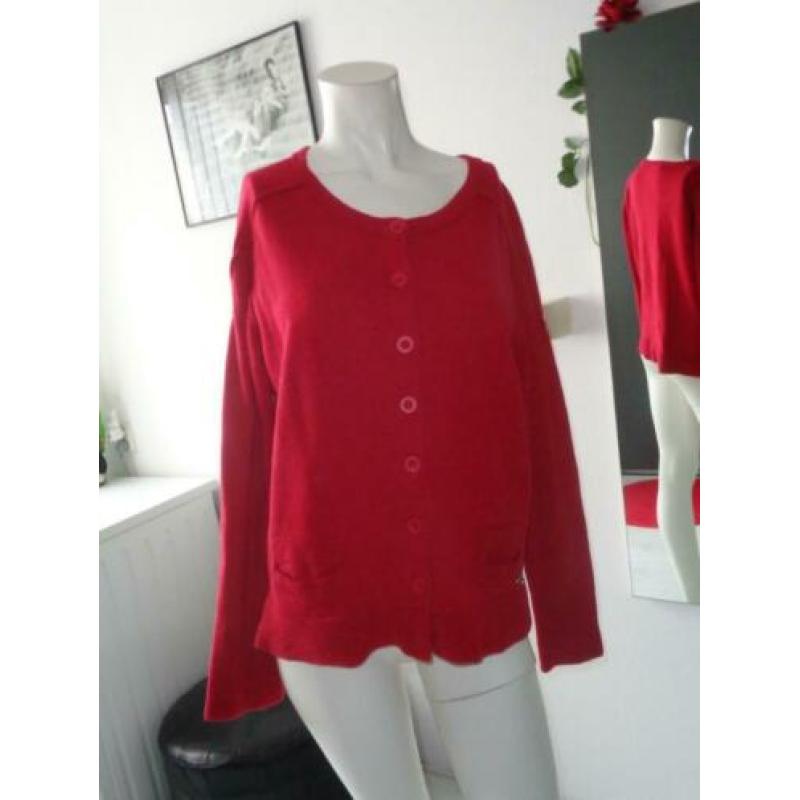 Mk12 TERRE BLEUE ZGAN MOOI KATOEN ROOD SPORTIEF VEST 44