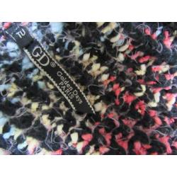 V12 apart vest 50% wol GOLDEN DAYS zwart roze M 38/40