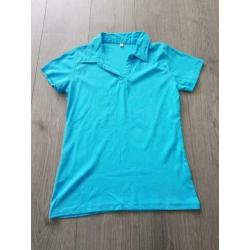 Blauw polo T-shirt maat L (PB012)