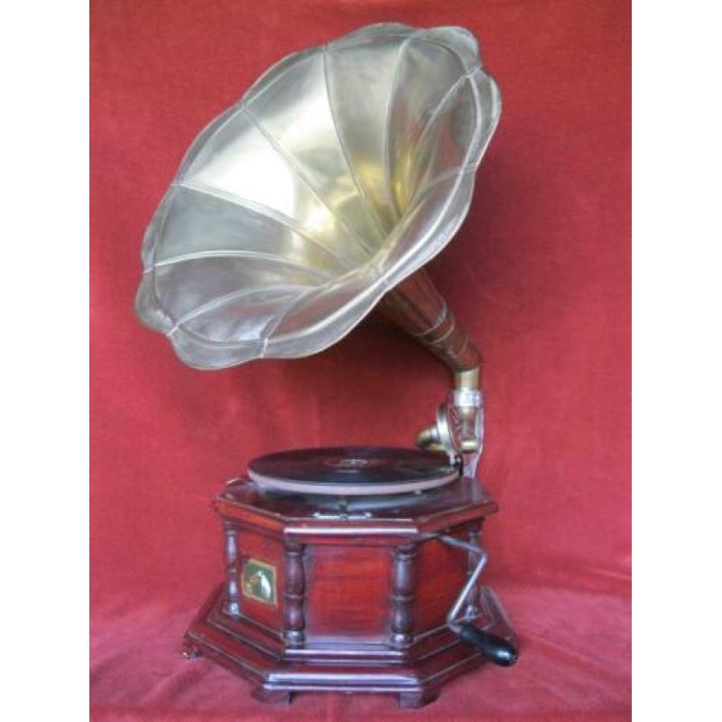 His Master's Voice HMV <Engeland> met bakkelietplaat