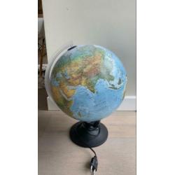 Wereldbol Globe met verlichting