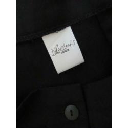 R75 doorknoop rok DIRECTIONS zwart maat 38