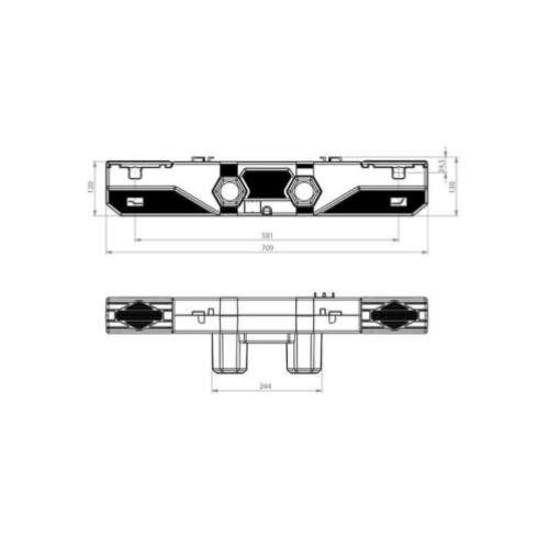 Okin Okimat IPS bedmotor gebruikt met afstandsbediening