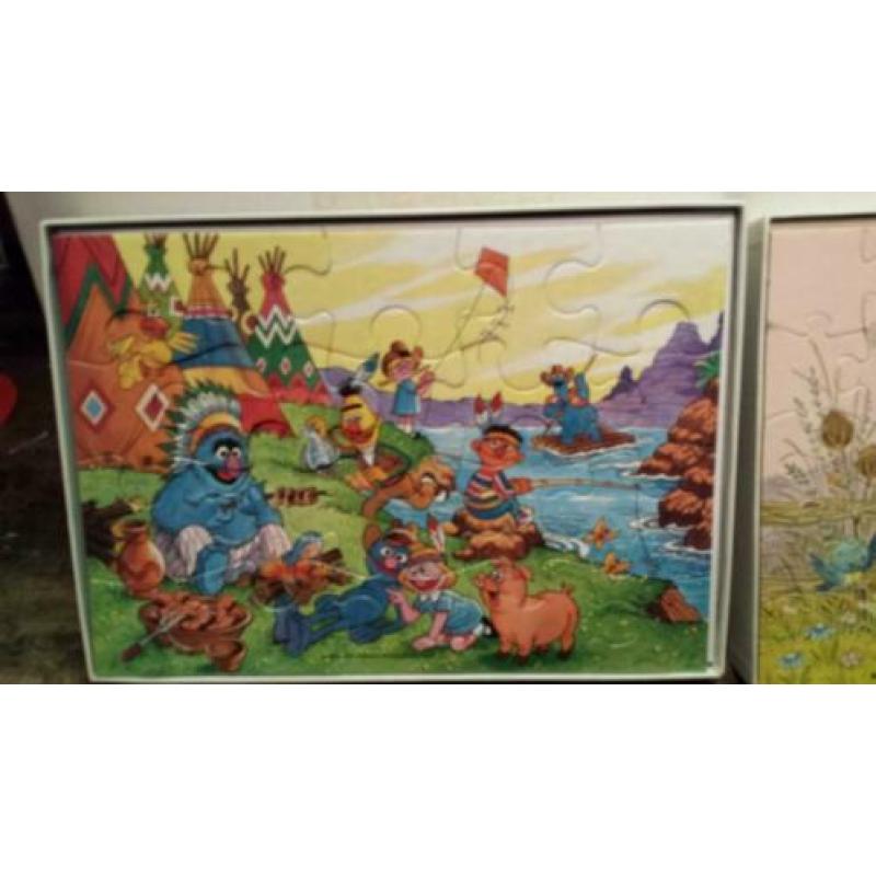 Te koop leuke retro spelletjes en puzzels voor kinderen
