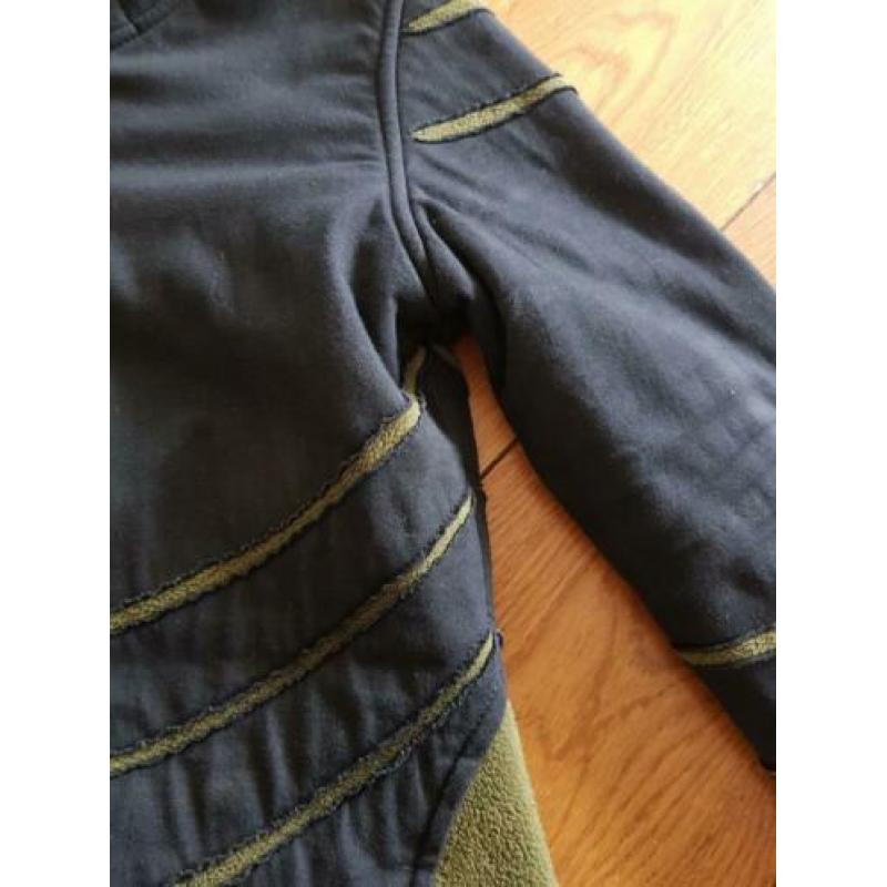 Yak & Yeti vest mt S zwart-groen GAAF!