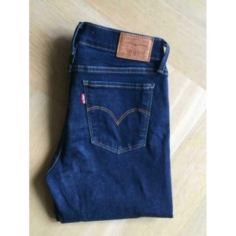 Levi super skinny jeans , donker blauw maat 28/30