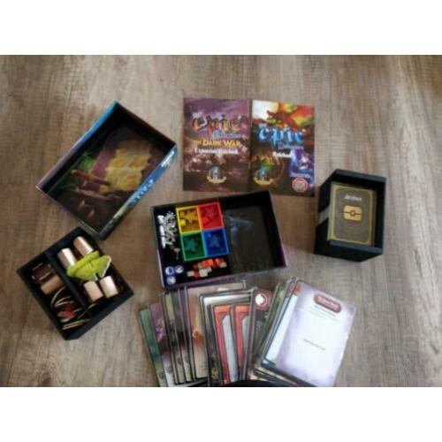 bordspel boardgame tiny epic defenders + expansion + playmat