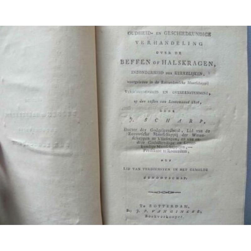 over de beffen of halskragen, inzonderheid der kerkelijken