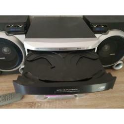 Philips stereoset 3 cd wisselaar en 1 cassettedeck