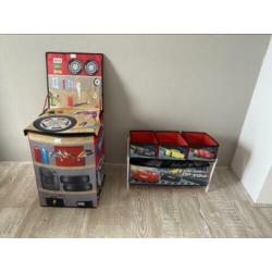 Cars opberg box en speelgoed kist