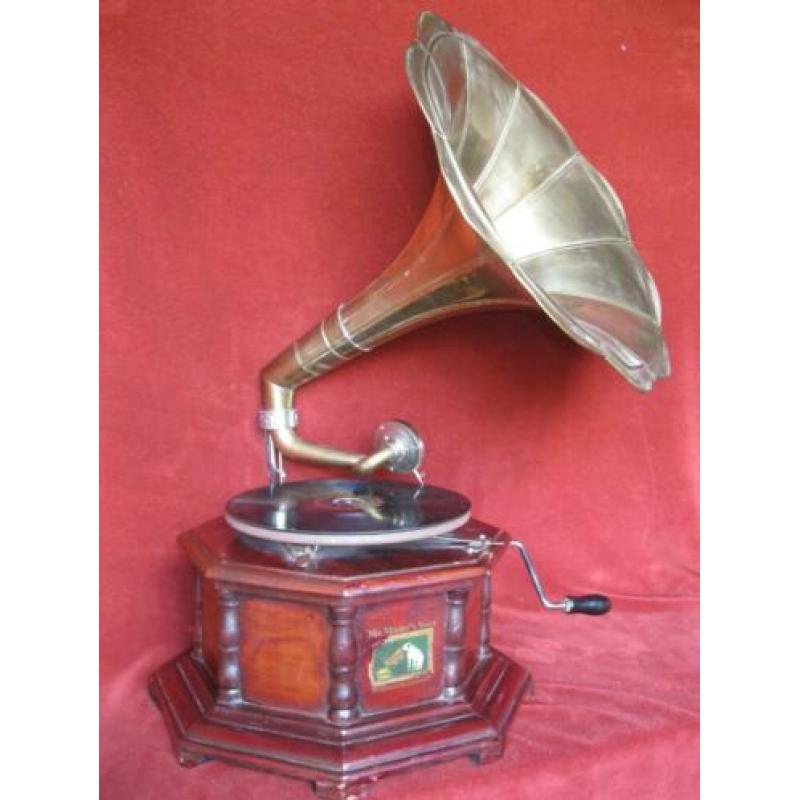 His Master's Voice HMV <Engeland> met bakkelietplaat