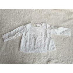 Salopette pakje zara h&m pastel roze met bloemetjes maat 80