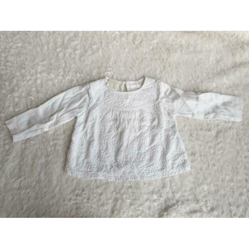 Salopette pakje zara h&m pastel roze met bloemetjes maat 80